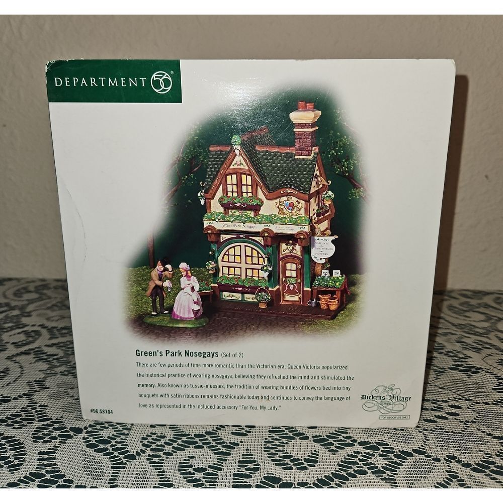 Department 56 "Green's Park Nosegays" Lighted Table Decor